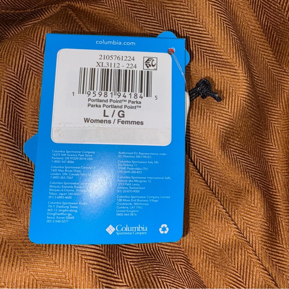 NWT Womens Columbia Size L Raincoat Waterproof Coat Jacket Parka Portland Point - Picture 9 of 13